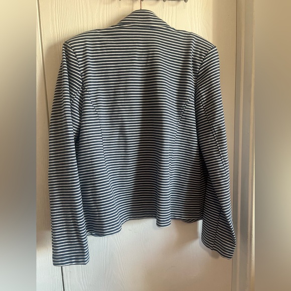 Tommy Hilfiger Navy and White Striped Military Band Jacket Nautical Size XL - Picture 8 of 13